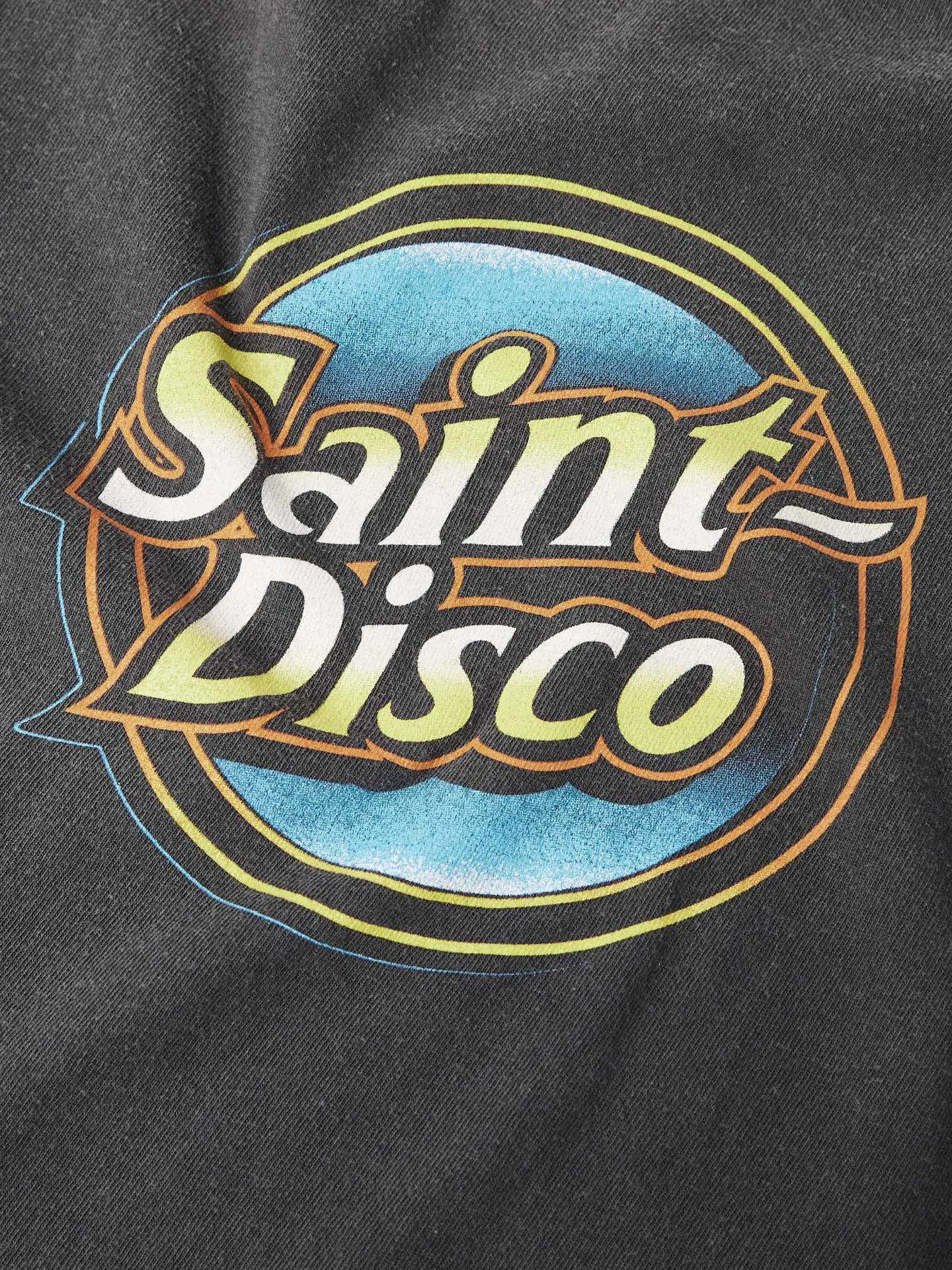 SAINT Mxxxxxx x TEFLON DISCO SAINT DISCO ML_LS TEE/BLK Eagle Feather Spider Web Distressed Long Sleeves, Washed Black S-XL, Ready-made Assute Dyeing, Water Spray Fading Treatment, Customized TEFLON DISCO co-branded accessories, Hand-splashed ink, Wormhole fraying treatment, Authentic level printing process